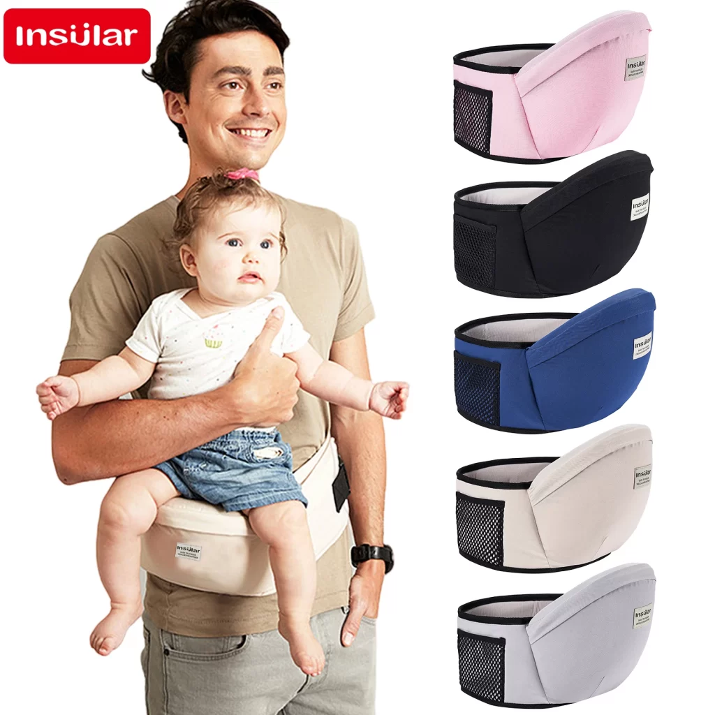 Adjustable Infant Hip Seat: Baby Carrier Waist Stool, Walkers Sling, Hold Waist Belt Backpack & Hipseat Belt for Kids