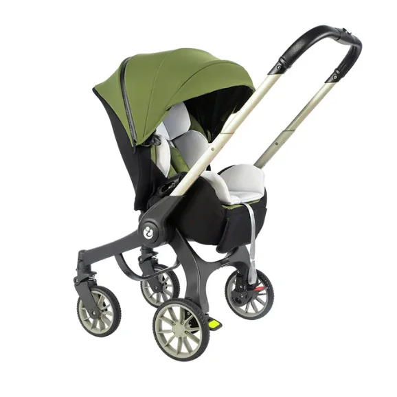 4-in-1 Lightweight Baby Stroller Pram: Newborn Safety Travel System & Carriage Cart