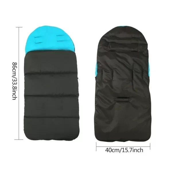 Warm Windproof Universal Stroller Sleeping Bag: Newborn Winter Footmuff Cover Blanket & Buggy Seat Cushion Accessories - Image 3